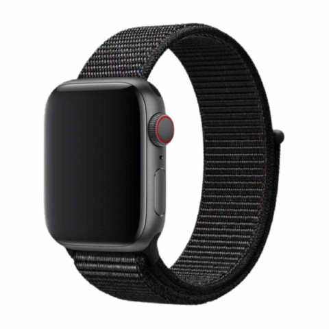 Ремінець Nylon loop на Apple Watch 38/40/41mm Black